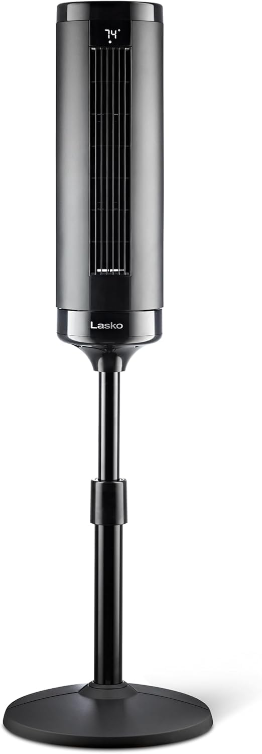 Black Tower Fan with Remote Q1985