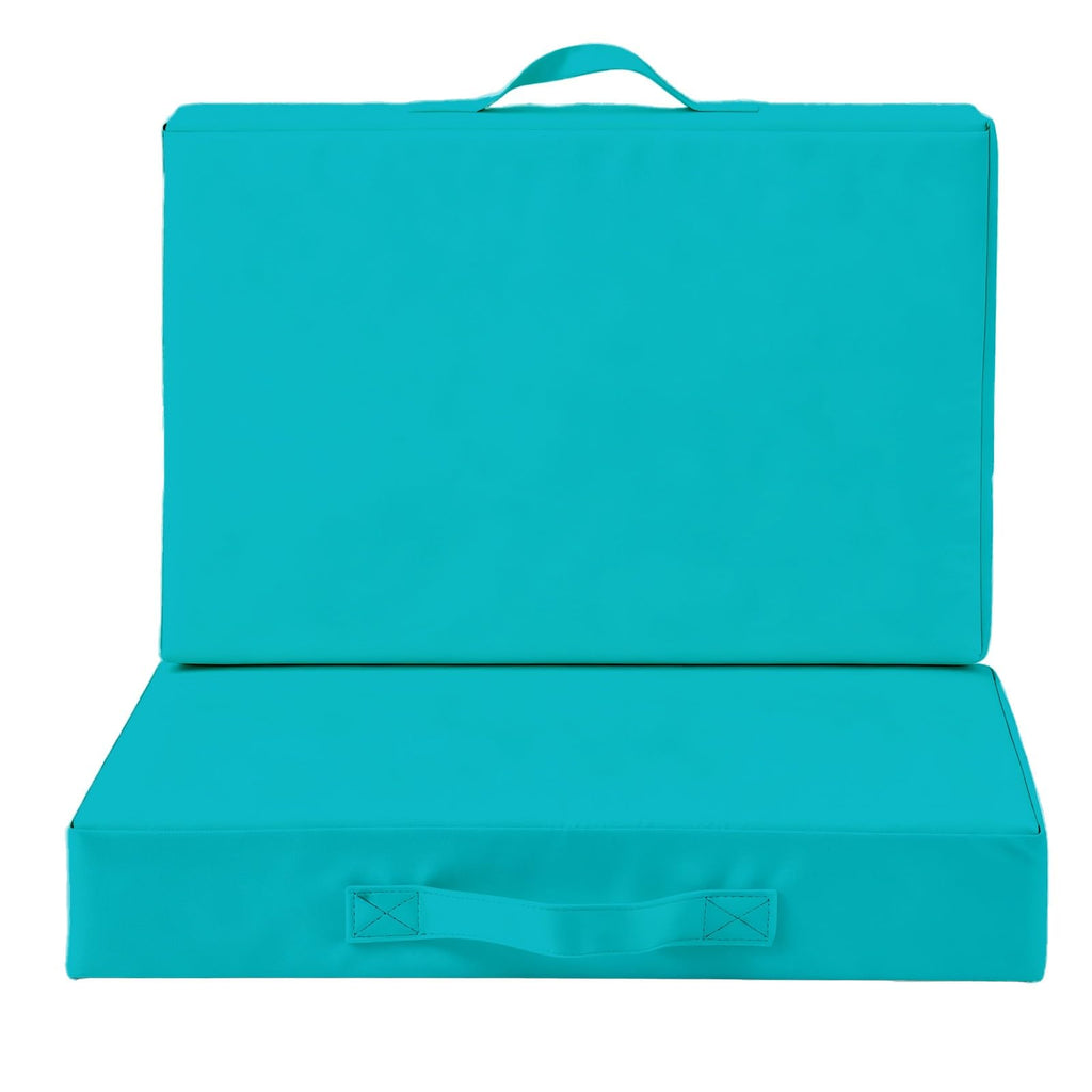 2 Pcs Portable Bleacher Seat Cushions with Handle N965