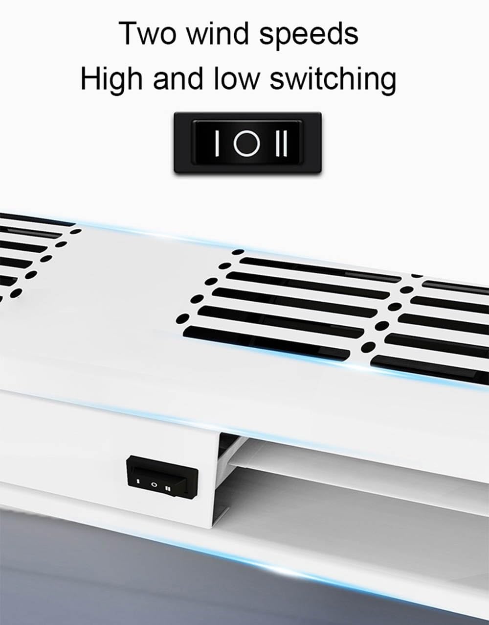 Over Door Air Curtain Fan, 2 Wind Speeds, 100cm T5565