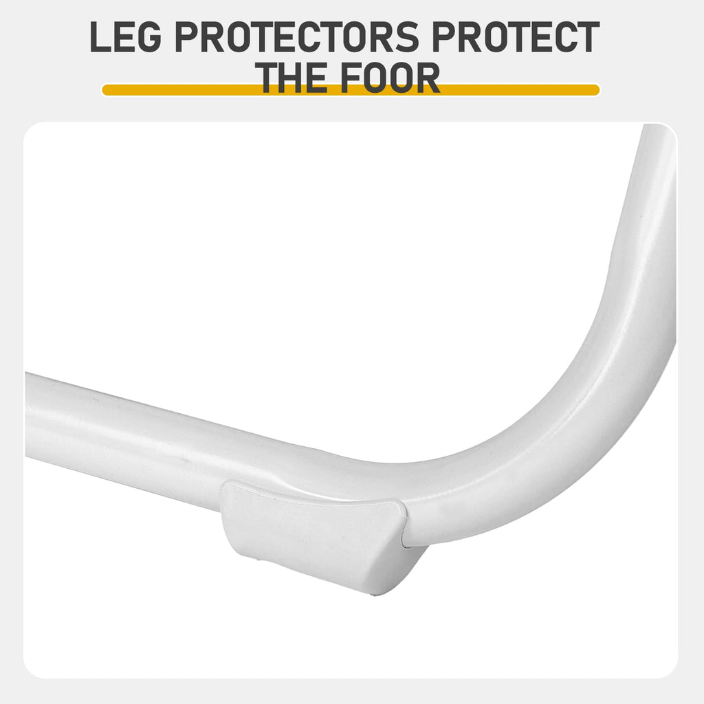 White Plastic Folding Chairs, 10 Pack Steel Frame Q514