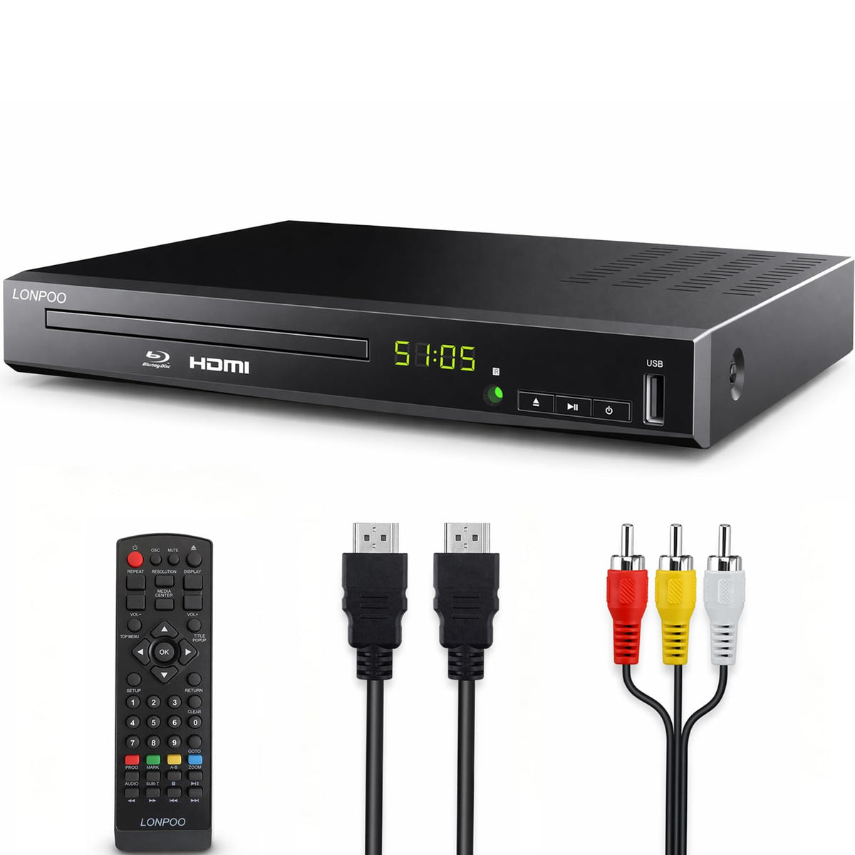 Blu-Ray Disc Player 1080P HDMI A205