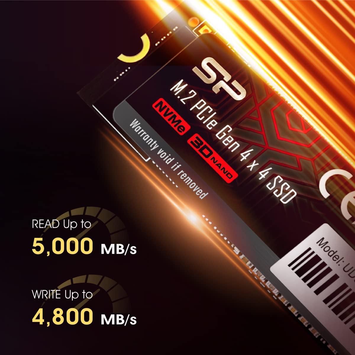 4TB NVMe 4.0 Gen4 PCIe M.2 SSD B9660