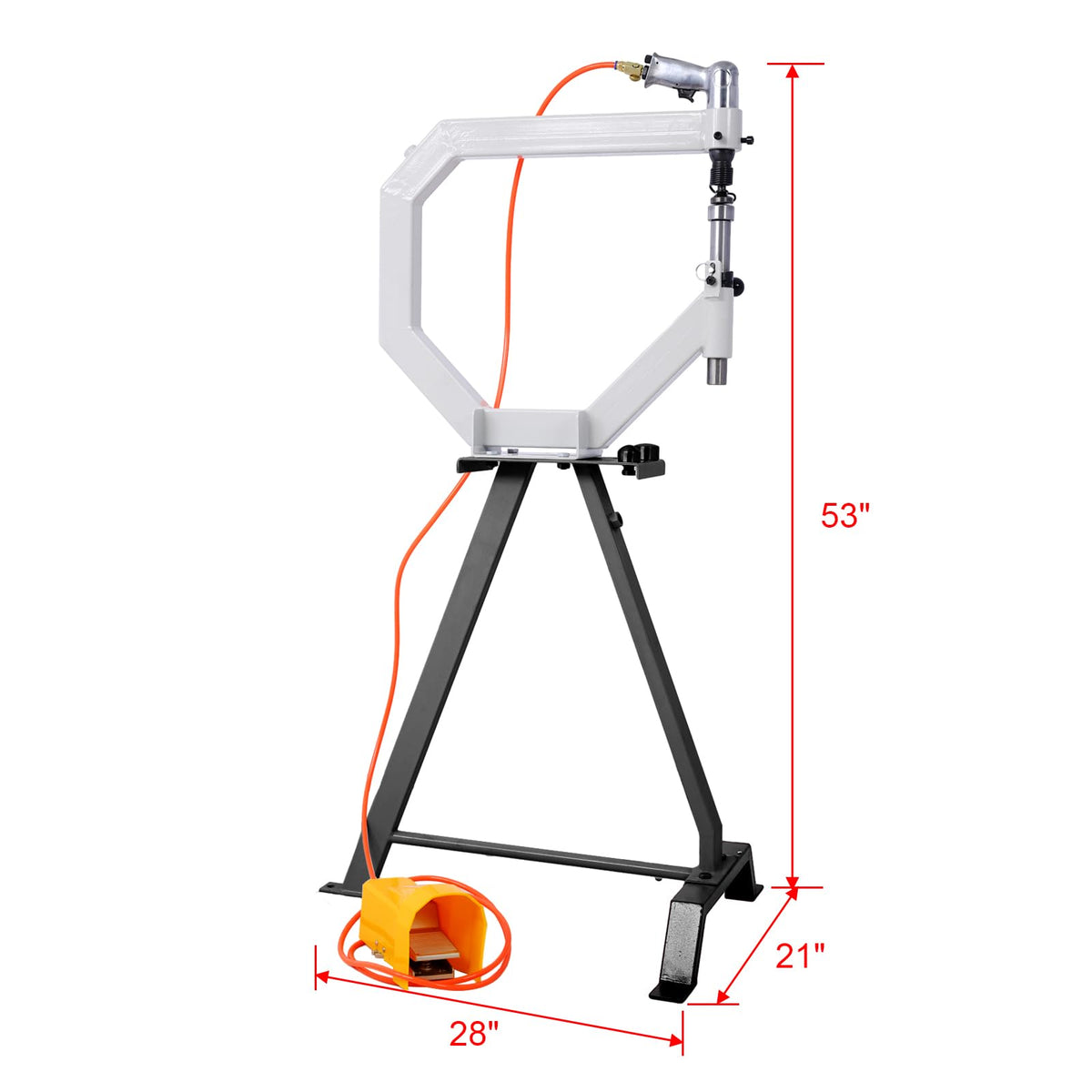 Pneumatic Planishing Hammer with Steel Frame Stand and Foot Pedal A294350