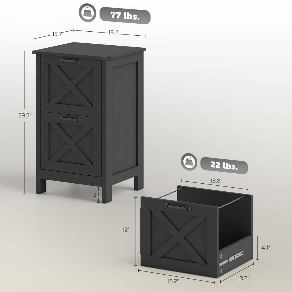 2 Drawer Vertical File Cabinet N717
