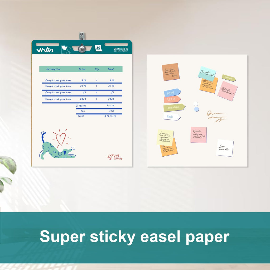 Sticky Easel Pad, 25 x 30 In, 2 Pads/Pack D80913