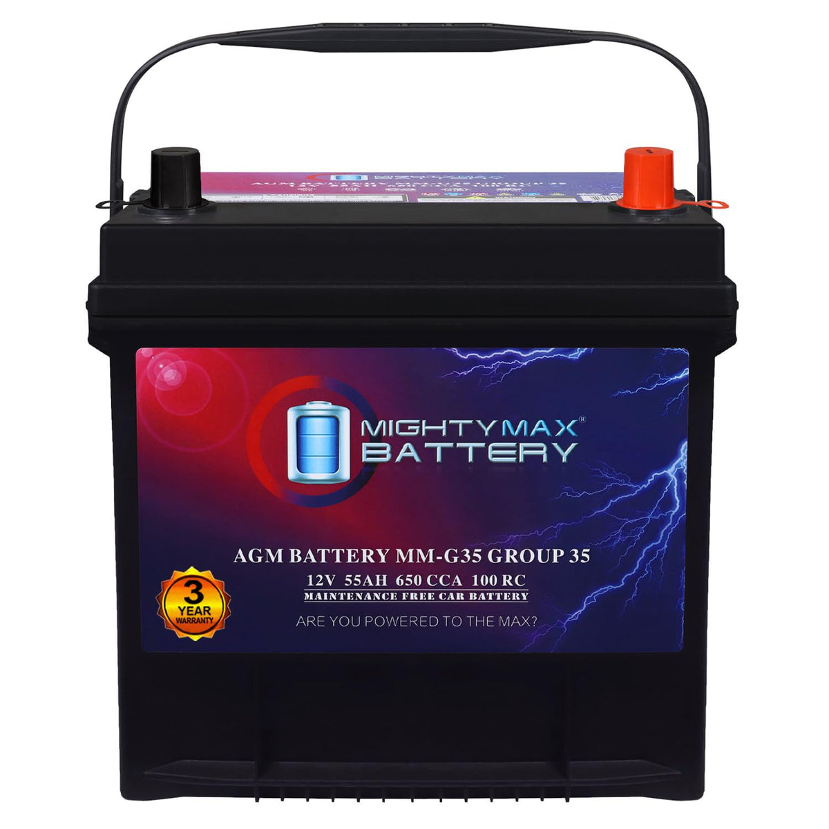 12V 55Ah AGM Replacement Battery N45684