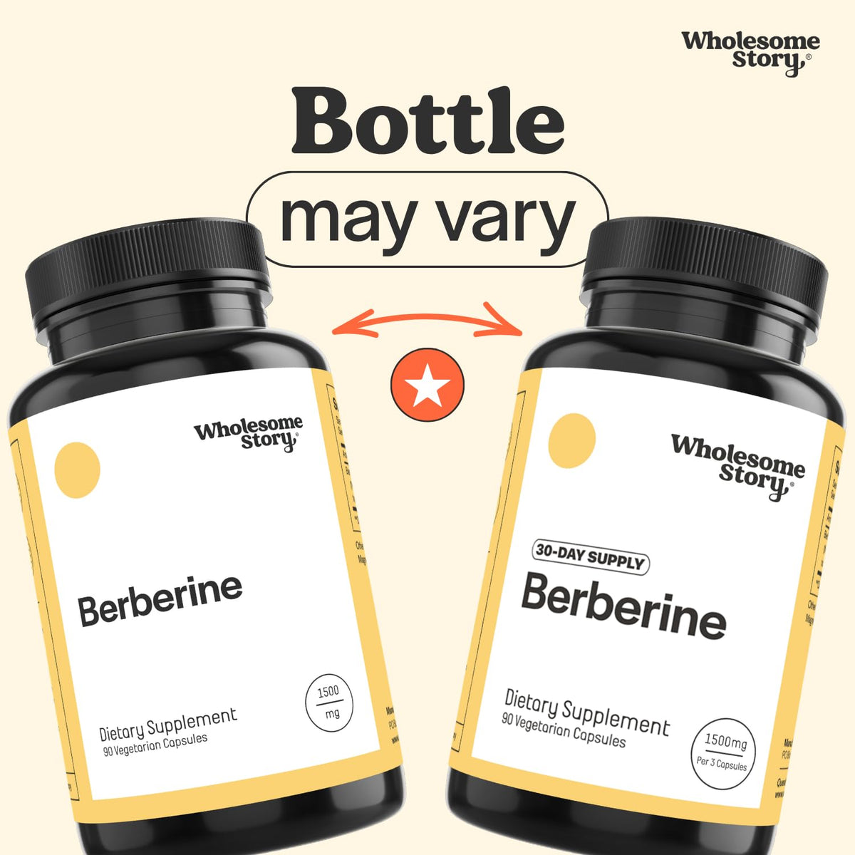 Berberine Supplement 1500mg 90 Capsules F540886