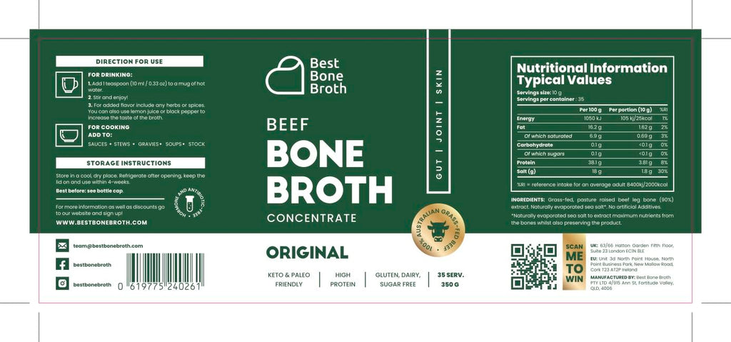 Grass Fed Beef Bone Broth Concentrate H352