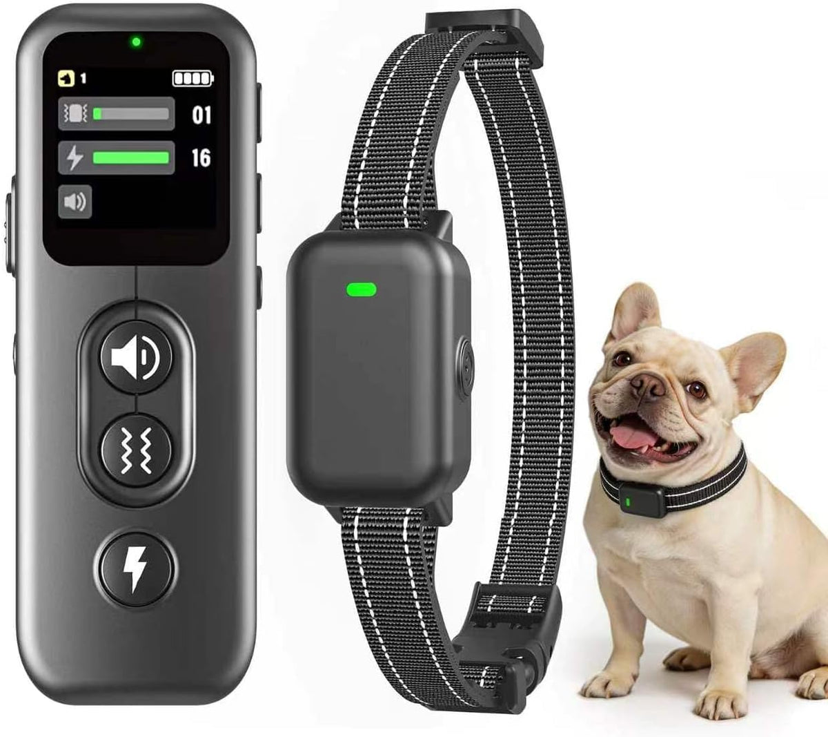 Ultra-Small IPX8 Dog Training Collar with Beep & Vibration & Shock I198