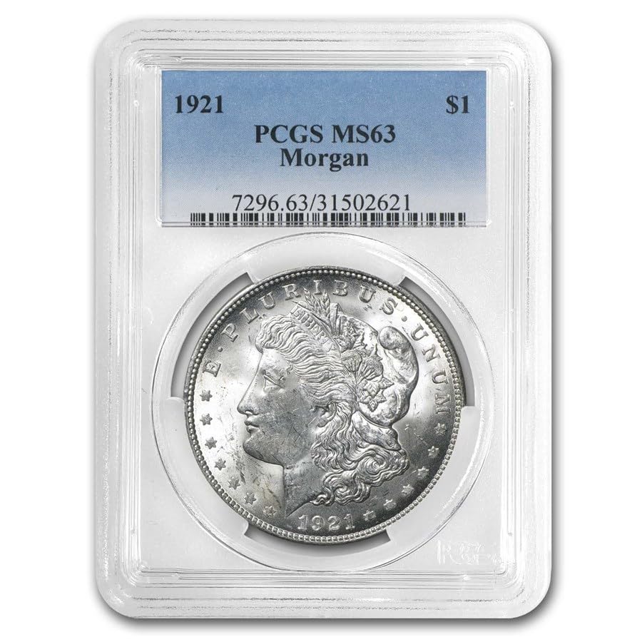 90% Silver Morgan Dollar MS63 Graded Coin Q6742