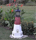 Solar-Powered LED Lighthouse with Base D860