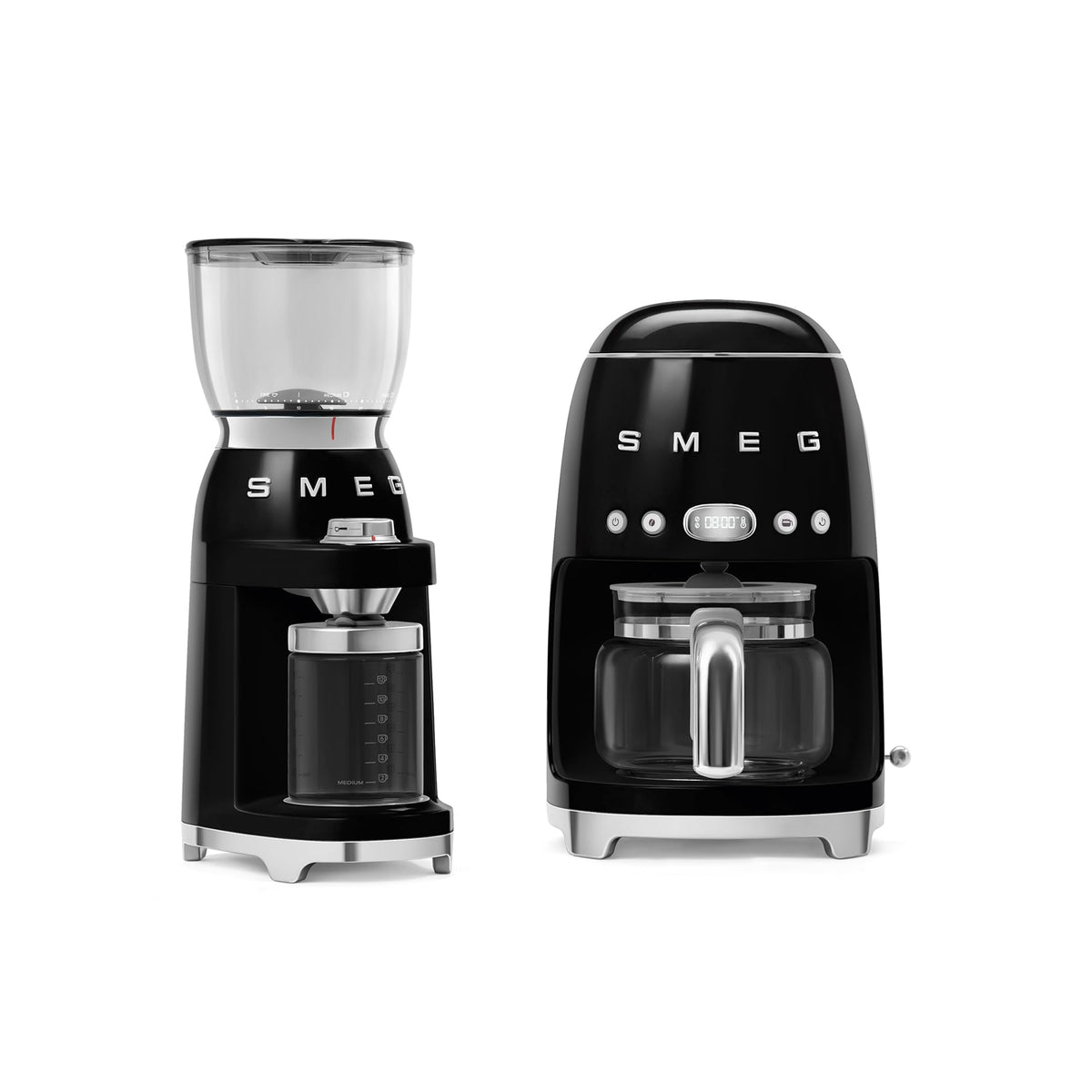 Black Programmable Drip Coffee Maker & Burr Coffee Grinder Set A5703