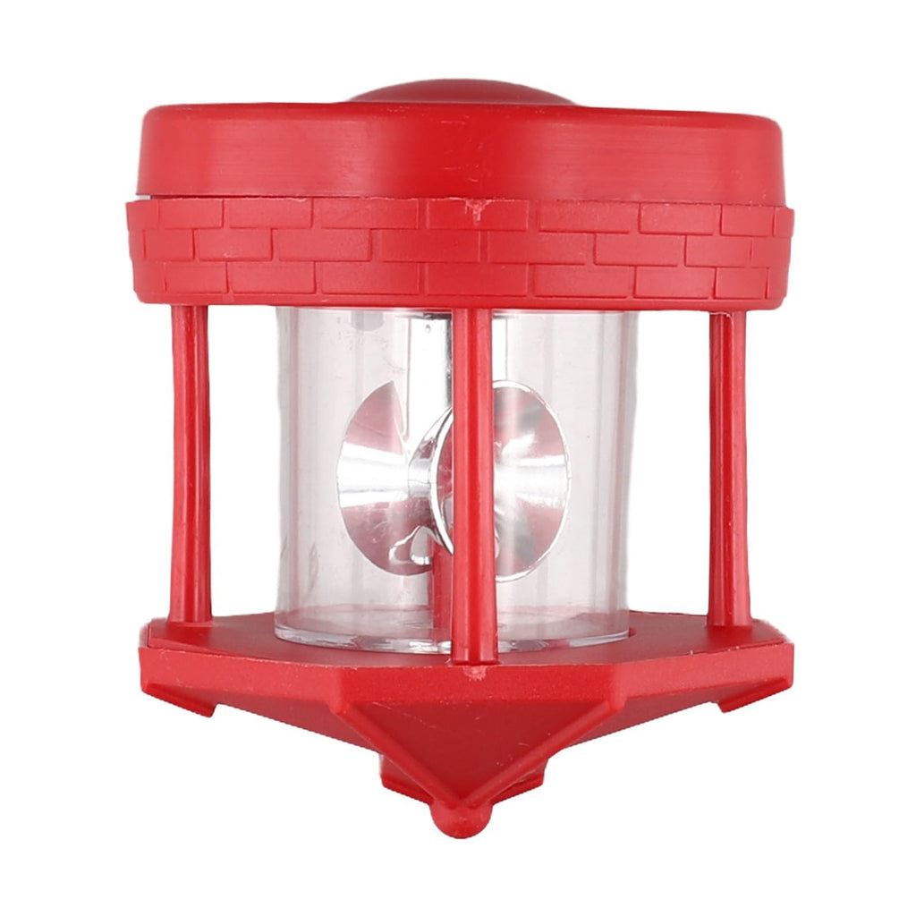 Rotating Solar Lighthouse Light Outdoor Garden Lawn Lamp with 2 Panels W88599
