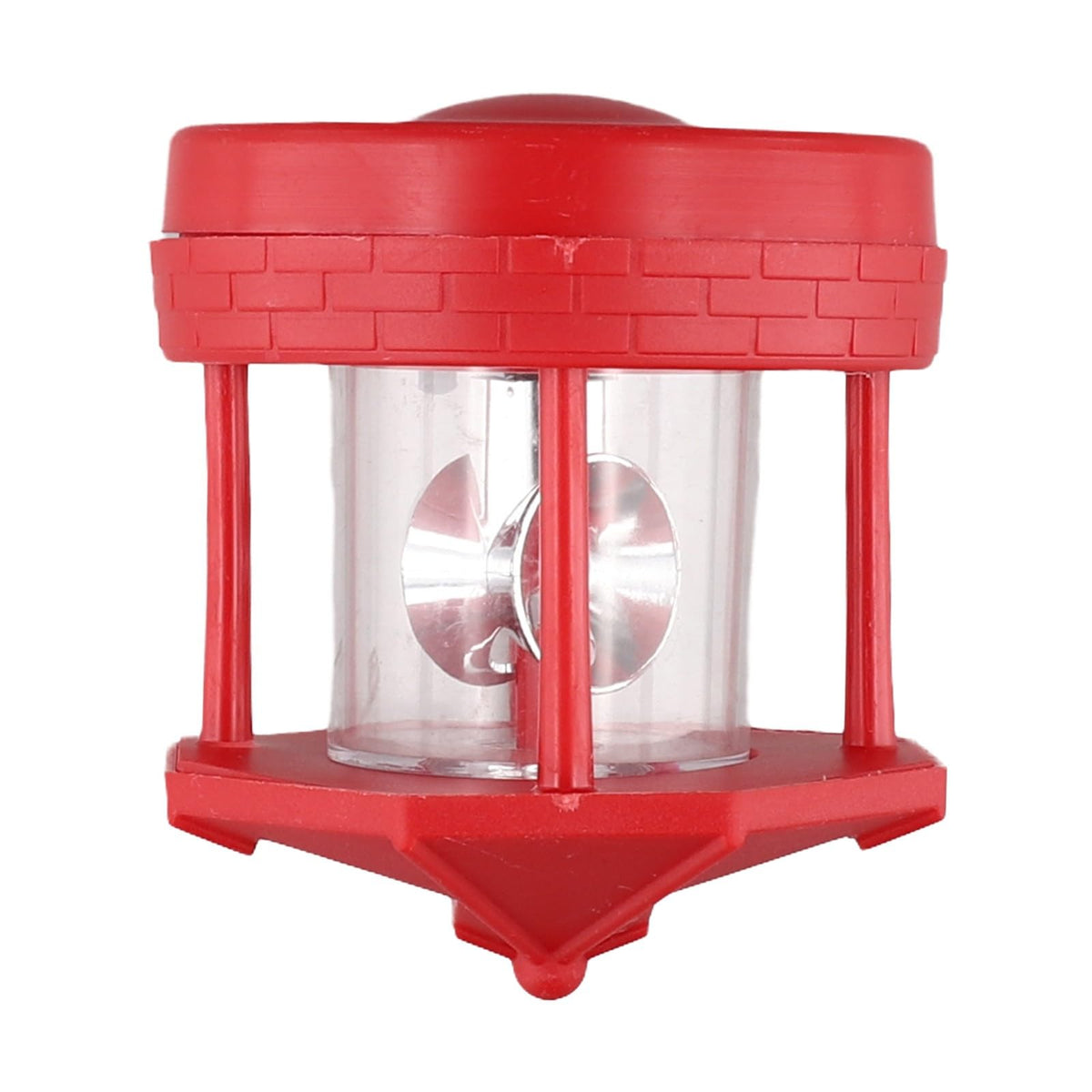 Rotating Solar Lighthouse Light Outdoor Garden Lawn Lamp with 2 Panels W88599