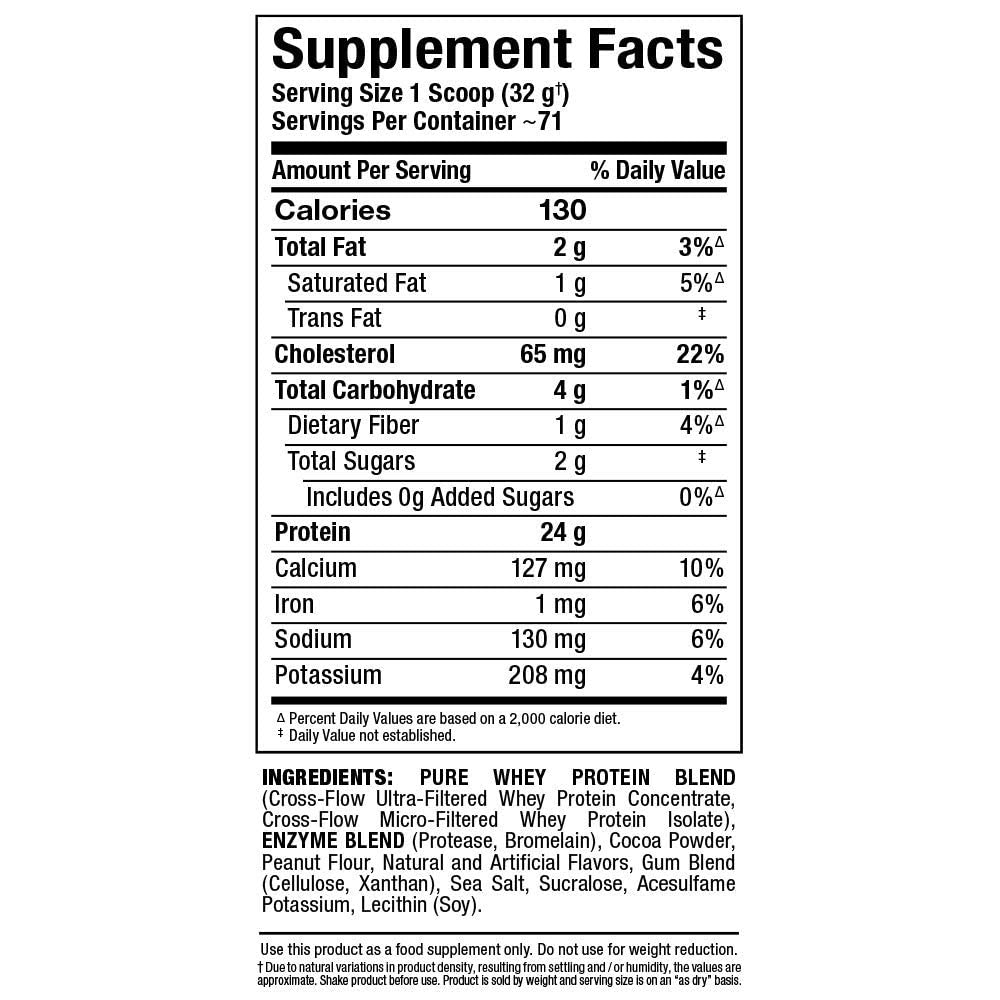 Whey Protein Powder Chocolate Peanut Butter 5 lb T9800