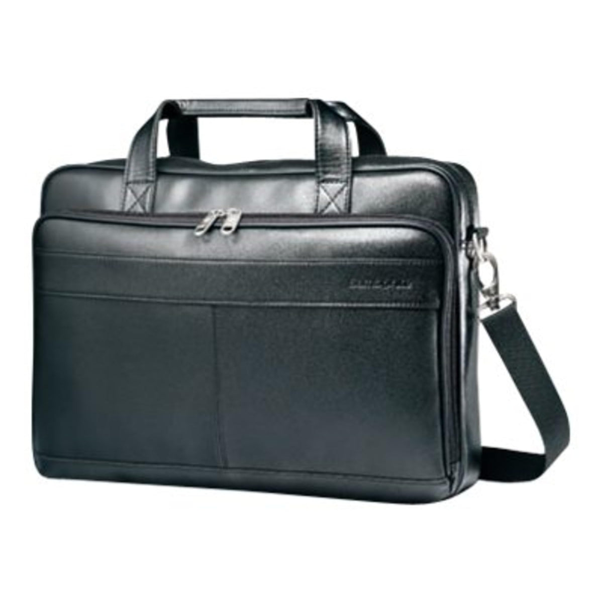 Leather Slim Briefcase D31596