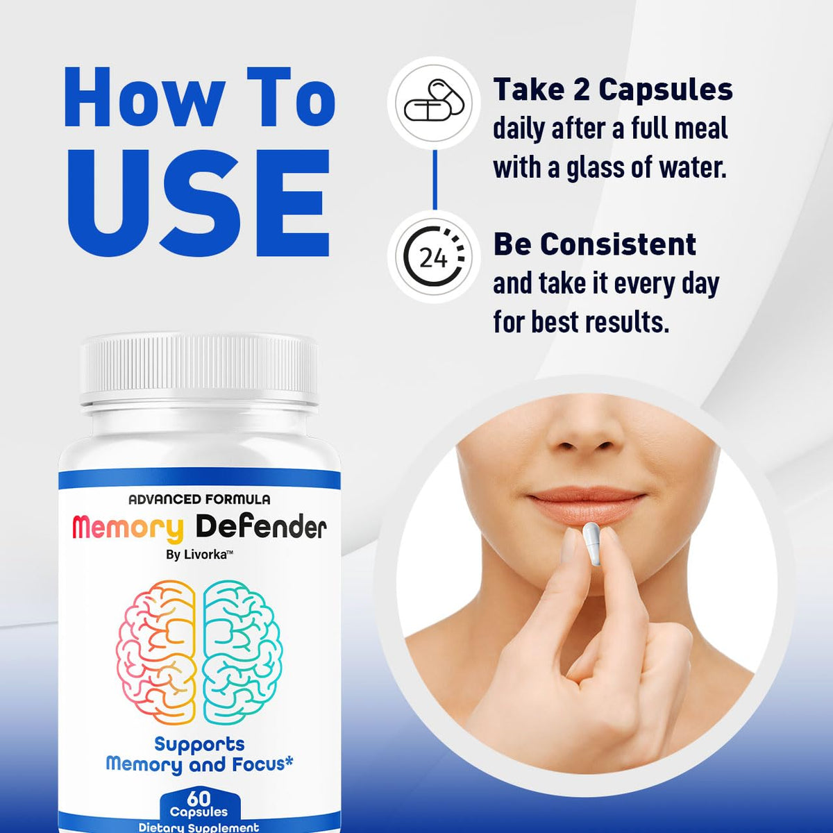 Memory Supplement 180 Capsules Q63984