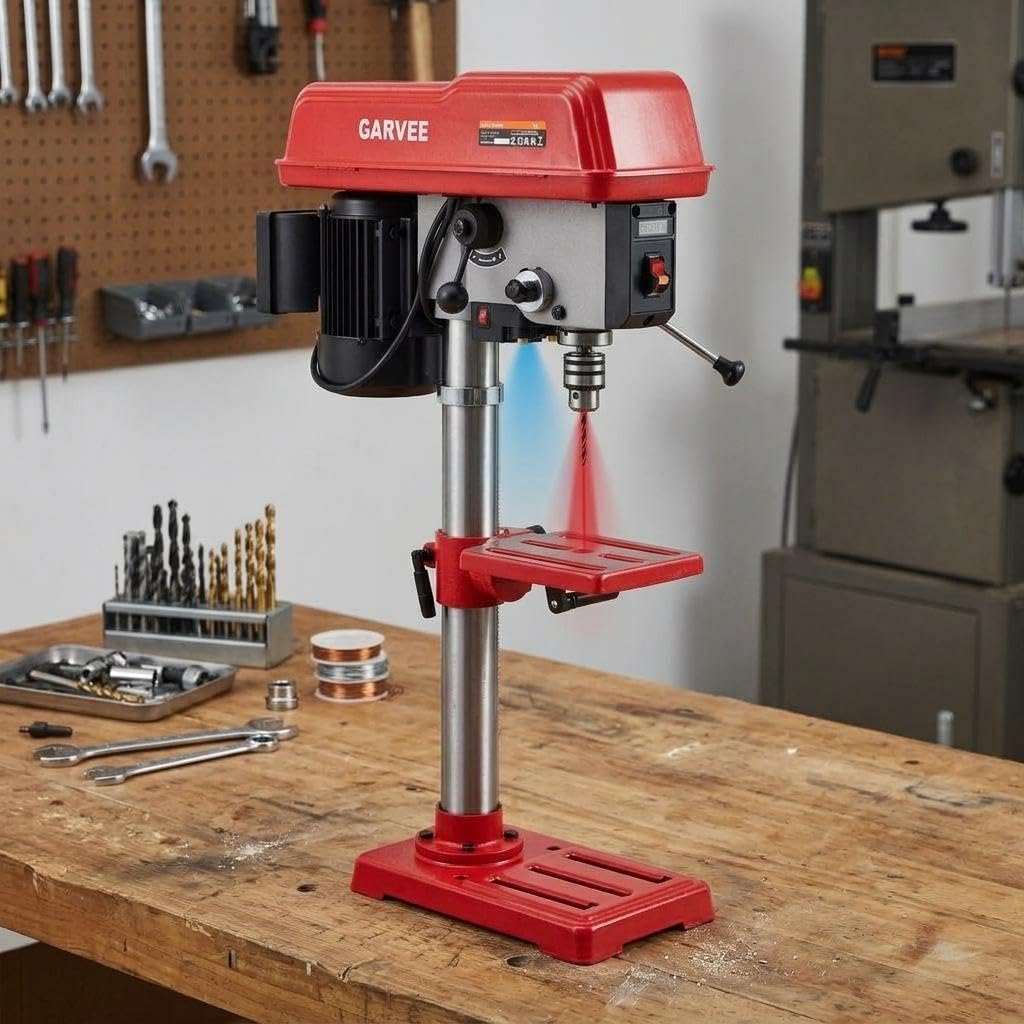10-Inch Benchtop Drill Press with Variable Speed Motor Z678284