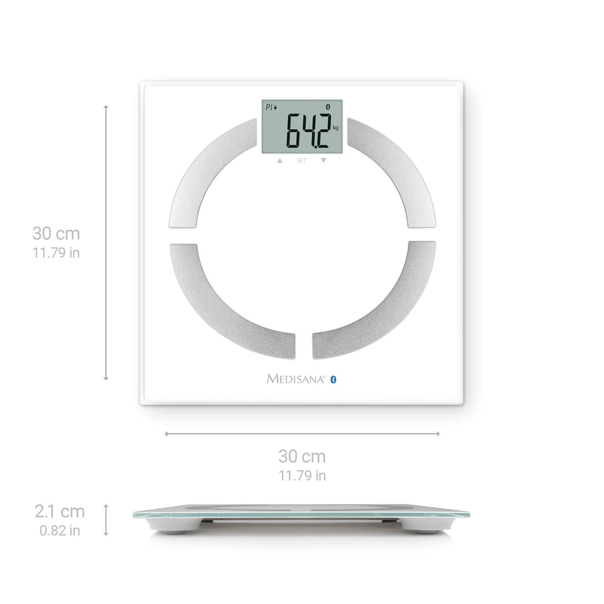 White 180 kg Body Analysis Scale M50874