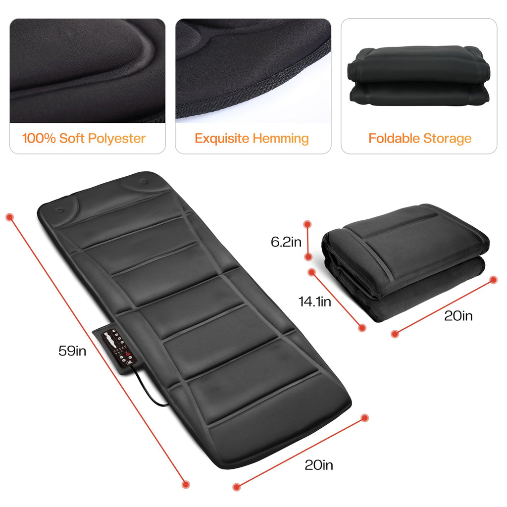 10 Vibration Motors Massage Mat with Auto Shut Off D659605