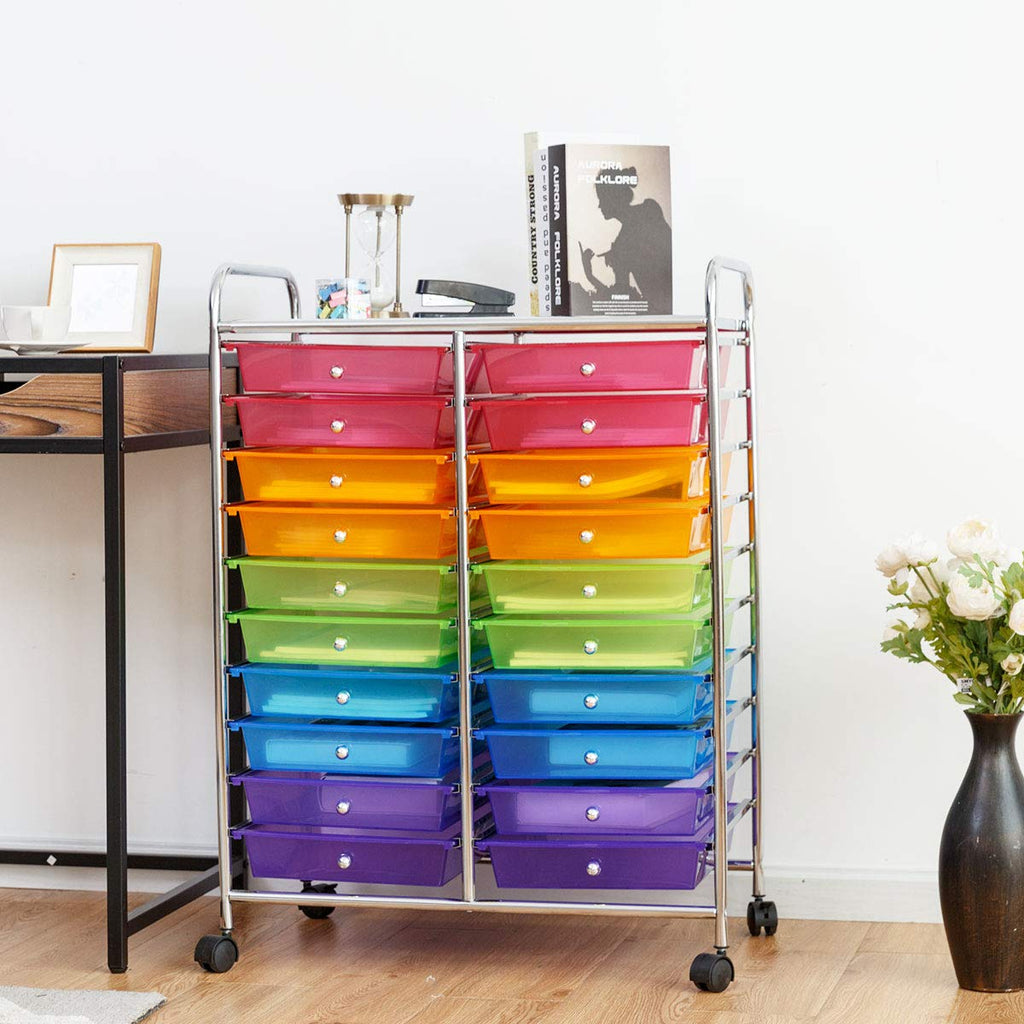 20 Drawer Rolling Storage Cart Organizer T917284