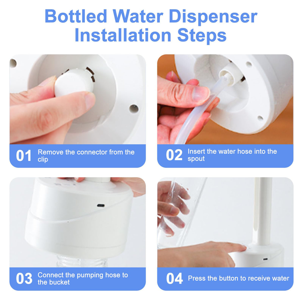 5 Gallon USB Type-C Electric Water Bottle Dispenser P9363