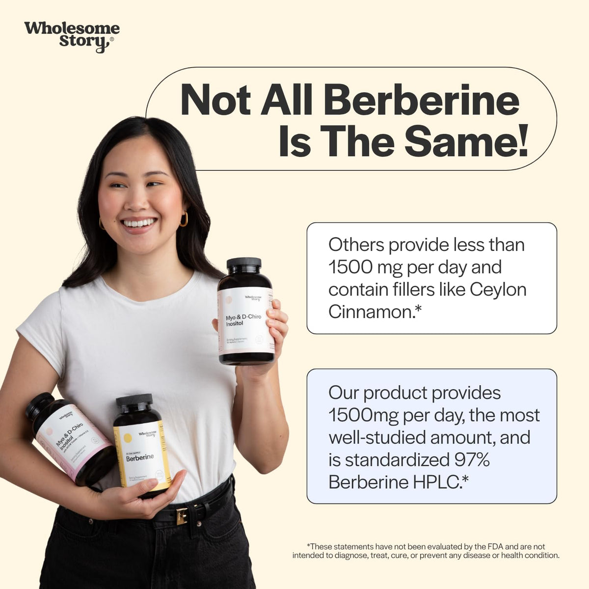 Berberine Supplement 1500mg 90 Capsules F540886