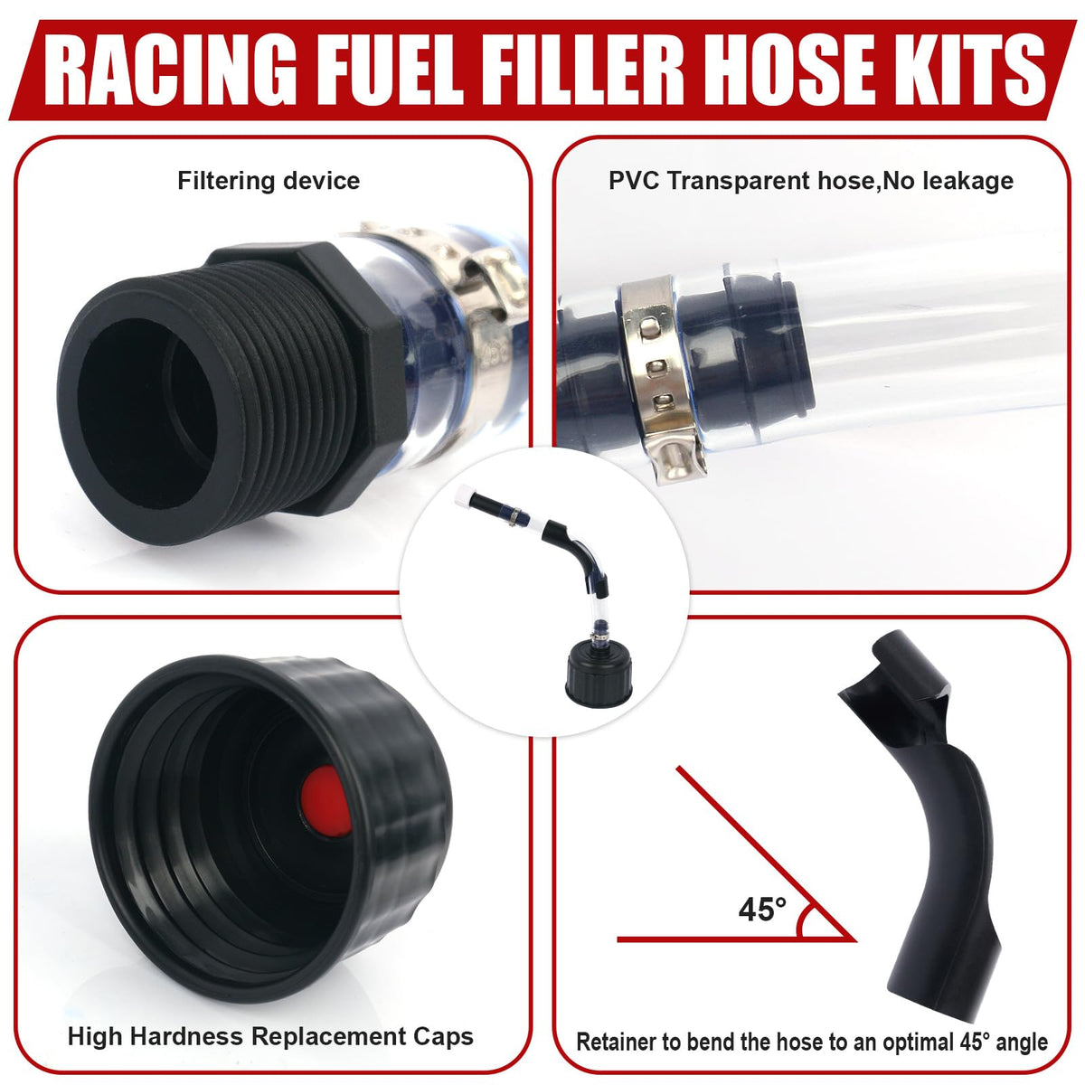 5 Gallon Fuel Jug Hose and Cap Kit M39324
