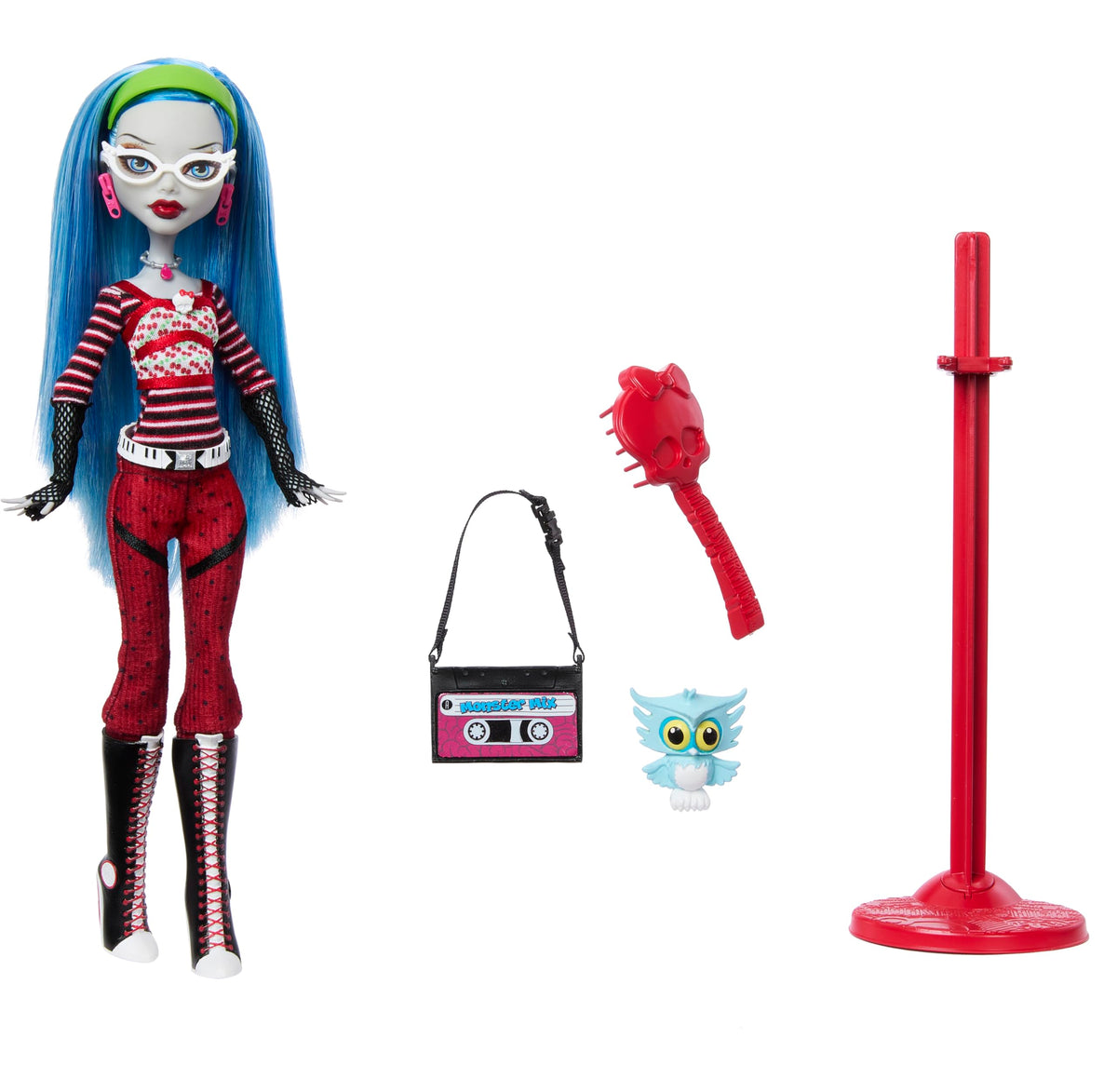 Collectible Doll with Doll Stand, Diary & Pet Owl Q2047