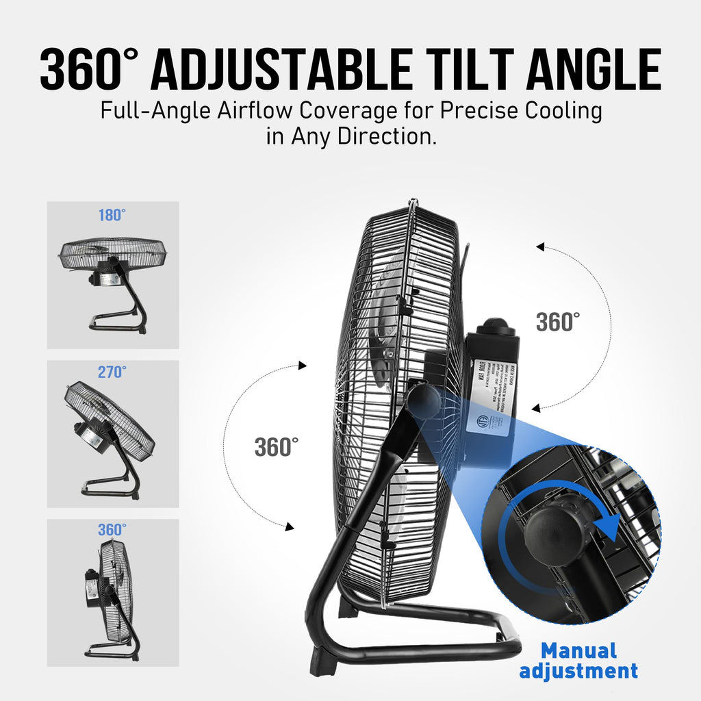 18 Inch Metal Floor & Box Fan V185576