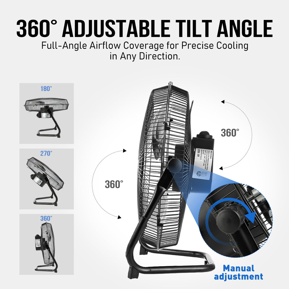 18 Inch Metal Floor & Box Fan V185576