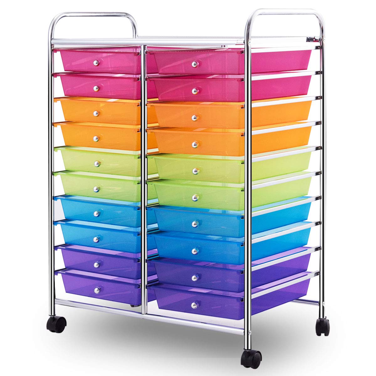 20 Drawer Rolling Storage Cart Organizer T917284