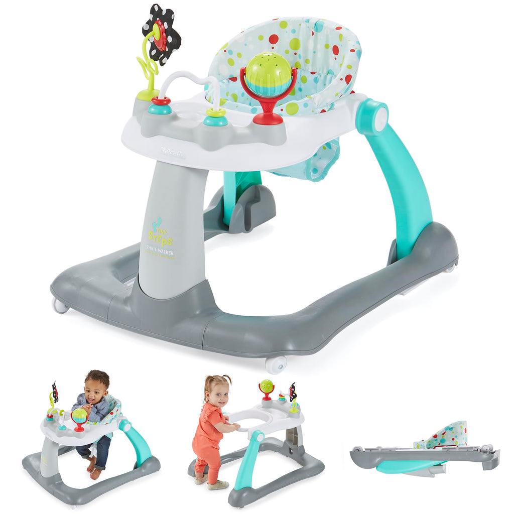 Foldable Adjustable Baby Walker with Wheels J68002