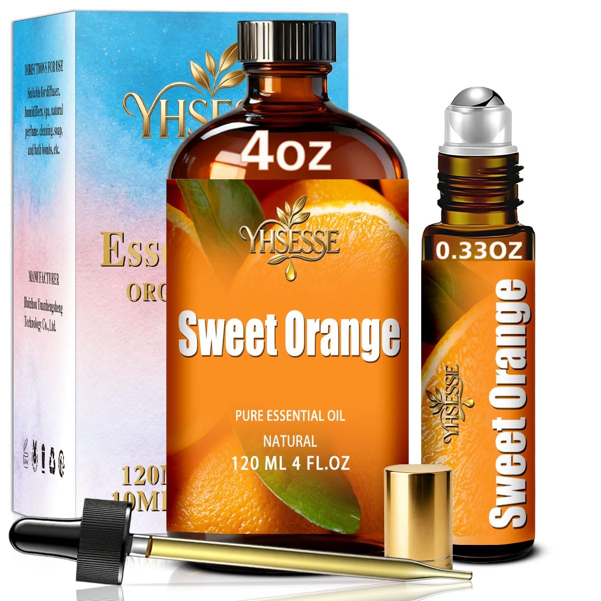 Sweet Orange and Lavender Essential Oil 4 Fl Oz X3846