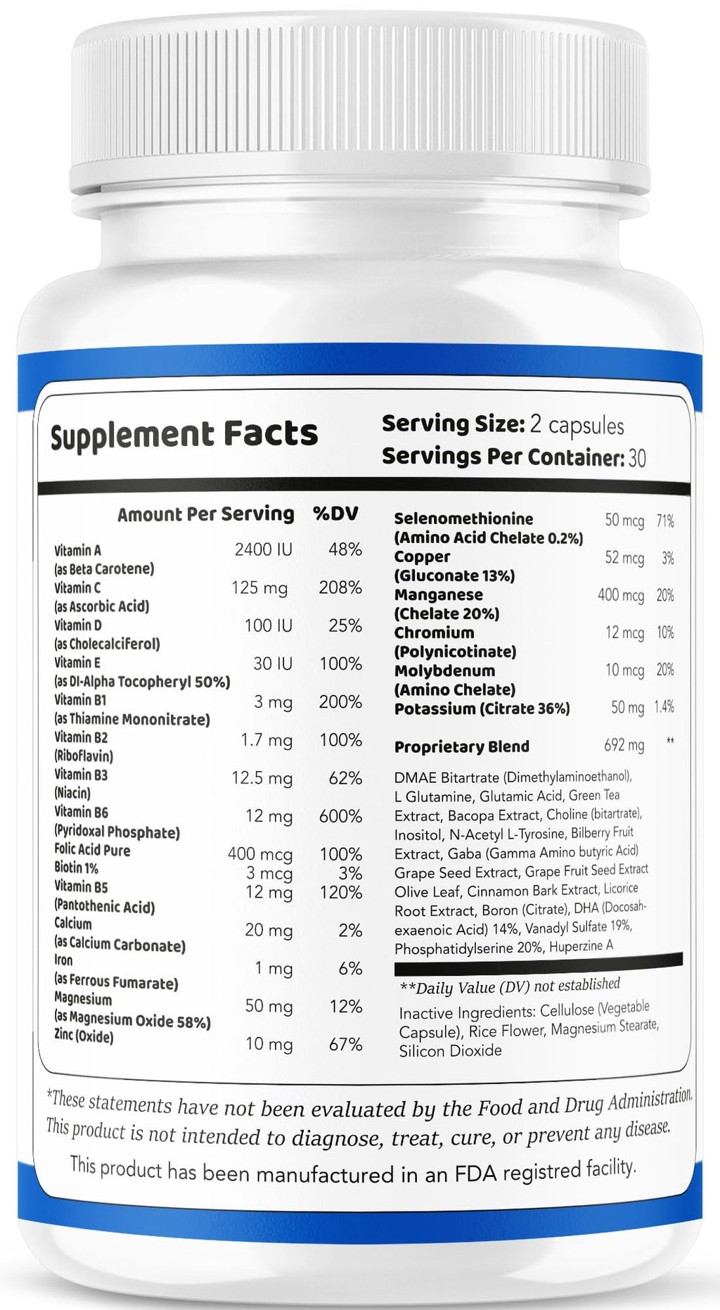 Memory Supplement 180 Capsules Q63984