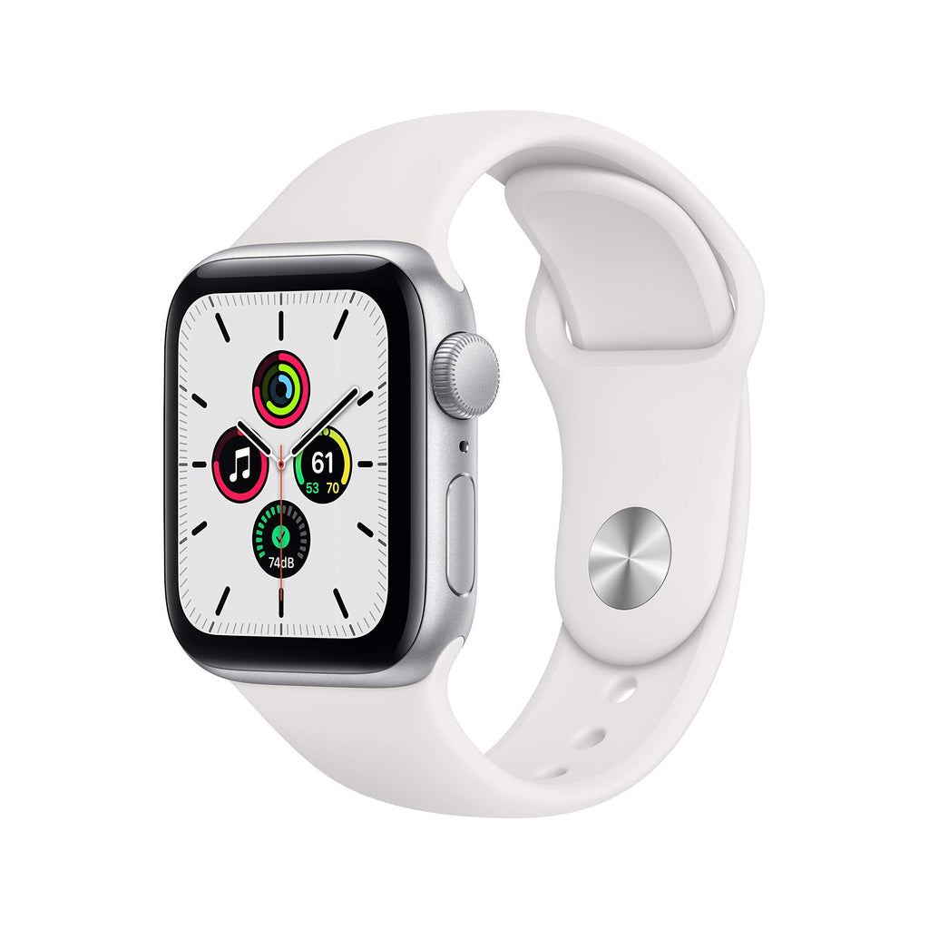 Silver Aluminum Case with White Sport Band Smartwatch B16593
