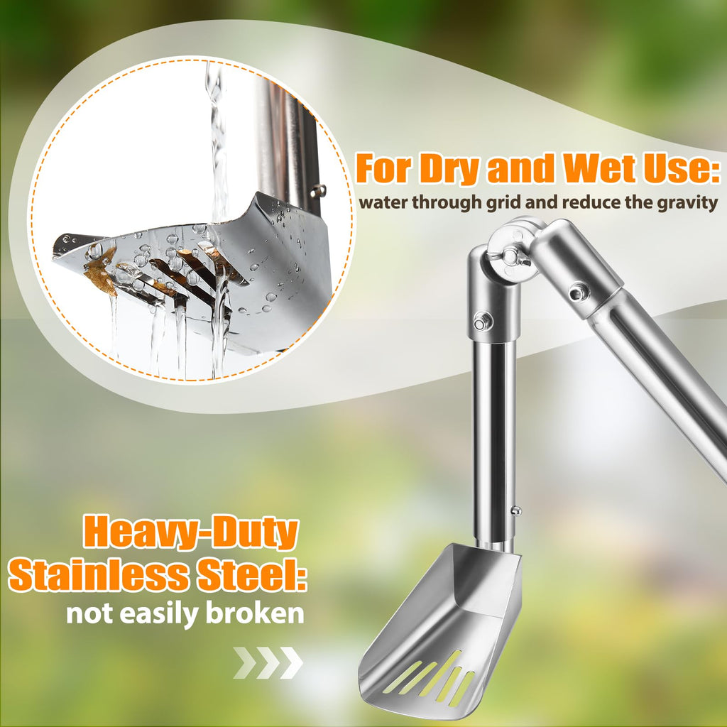 6.4FT Gutter Cleaning Tools with Extension Pole & Brush U262483