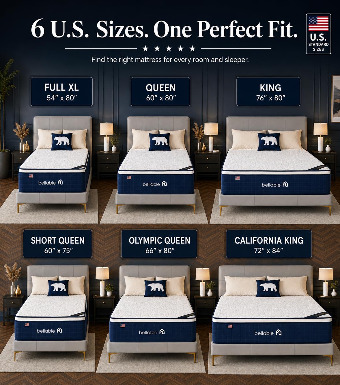 Full XL 14 Inch Cooling Gel Memory Foam Pocket Spring Mattress U157718