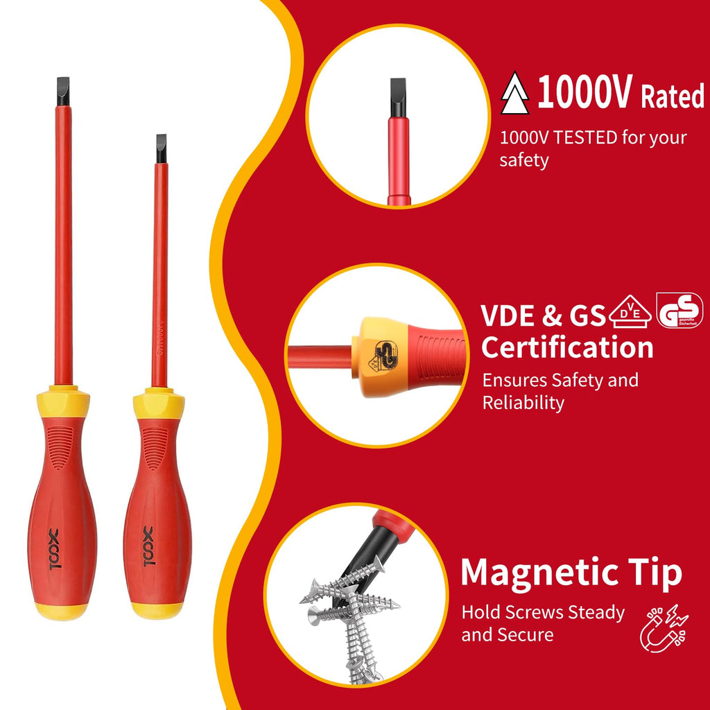 1000V Insulated 8-Piece Screwdriver Set G90873