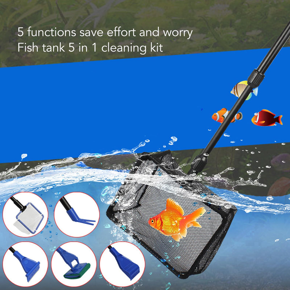 5 in 1 Aquarium Cleaning Kit W597339
