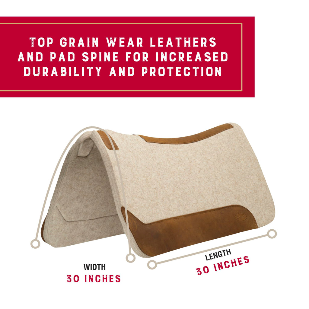 Wool Blend Felt Western Saddle Pad 30" x 30" Q58121