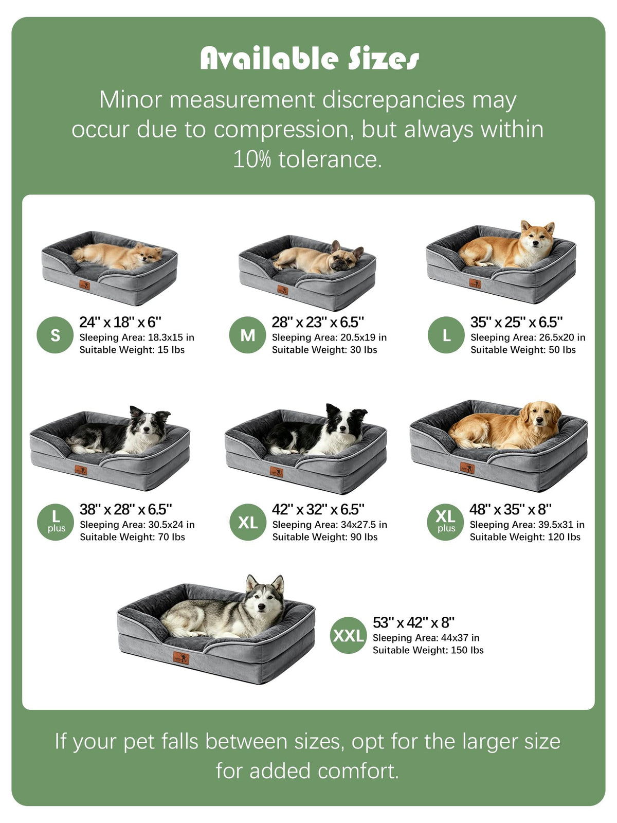 Orthopedic Dog Bed with Sides Grey D3188