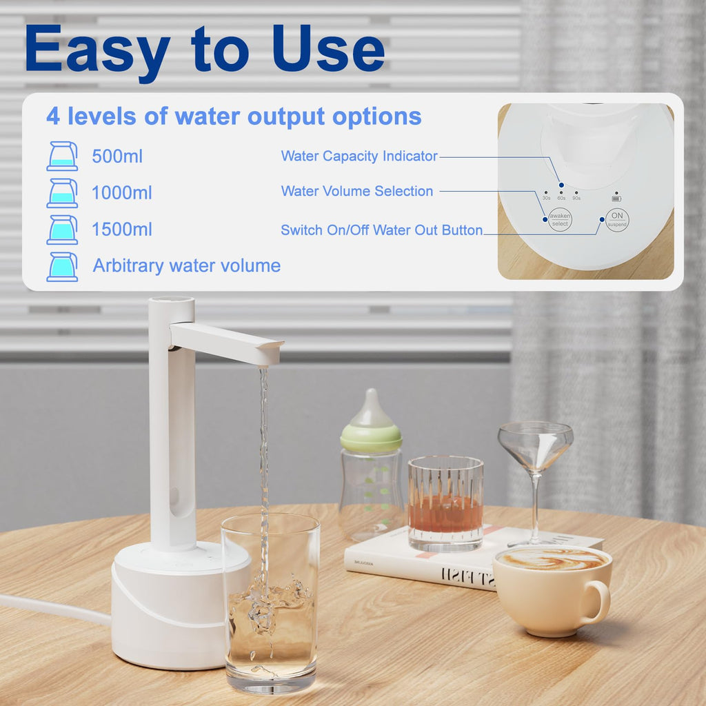5 Gallon USB Type-C Electric Water Bottle Dispenser P9363