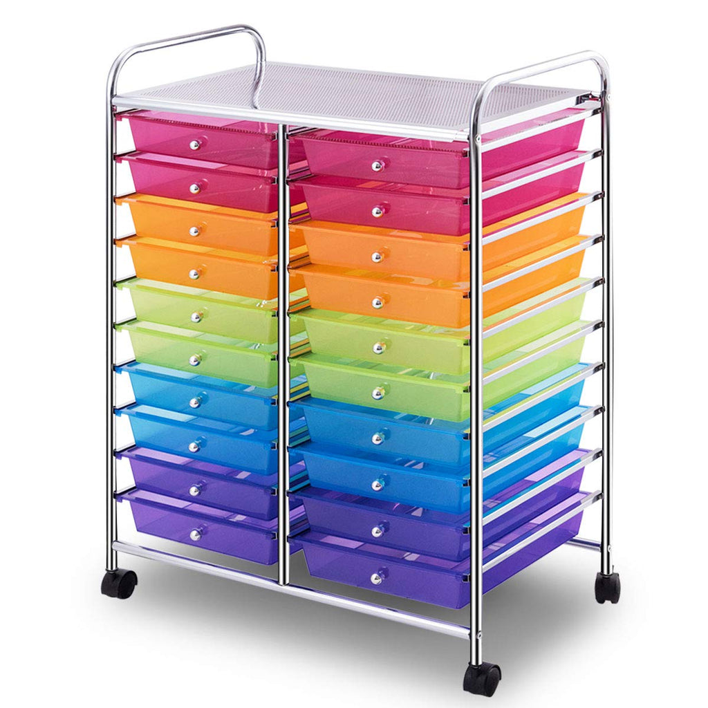 20 Drawer Rolling Storage Cart Organizer T917284