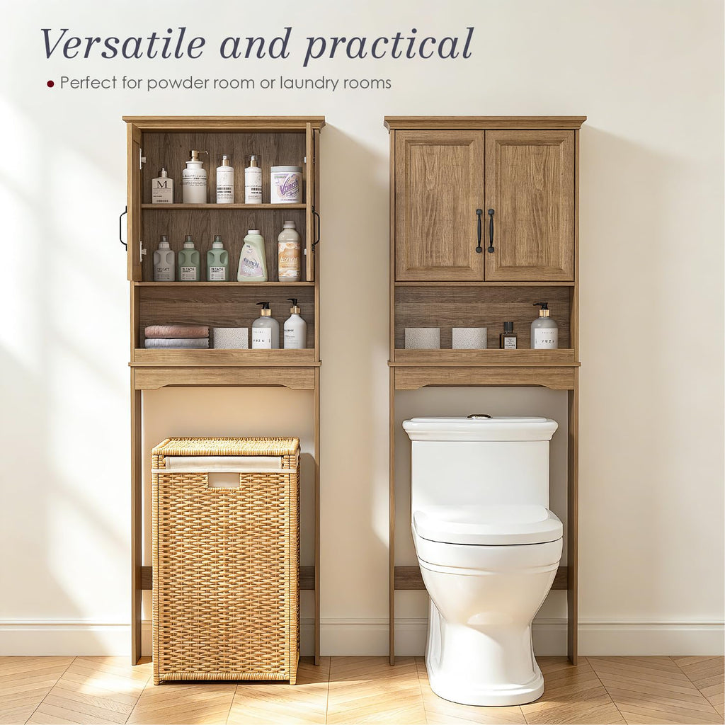 Over the Toilet Storage Cabinet with Doors W3727