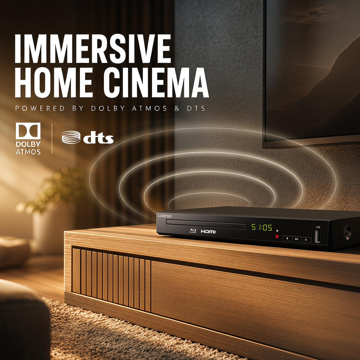 Blu-Ray Disc Player 1080P HDMI A205