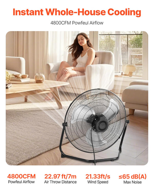 20 Inch 3 Speeds High Velocity Industrial Floor Fan U472597