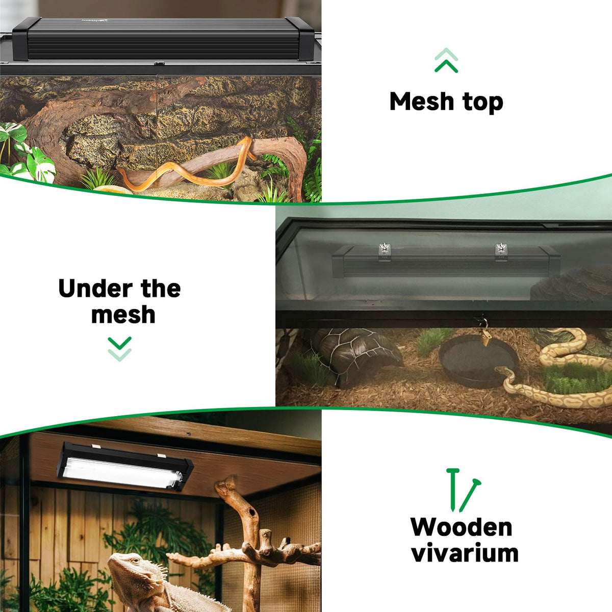 8W UVB Reptile Light Fixture Kit H716