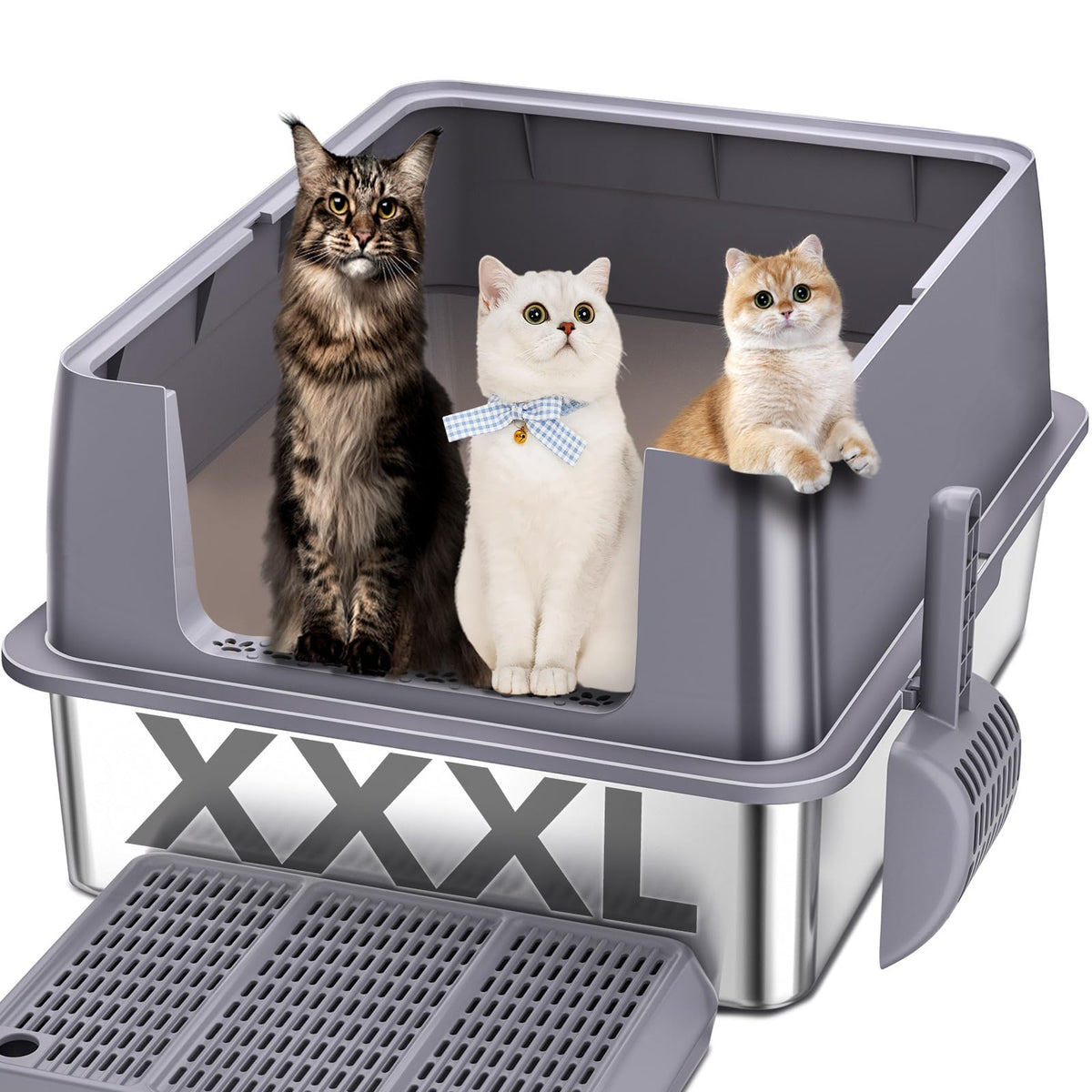 Stainless Steel XXL Litter Box T267427