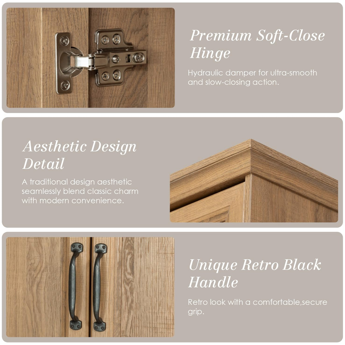 Over the Toilet Storage Cabinet with Doors W3727